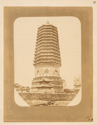 Lot 43 - China. A group of three albumen print photographs, probably by William Saunders, c. 1870
