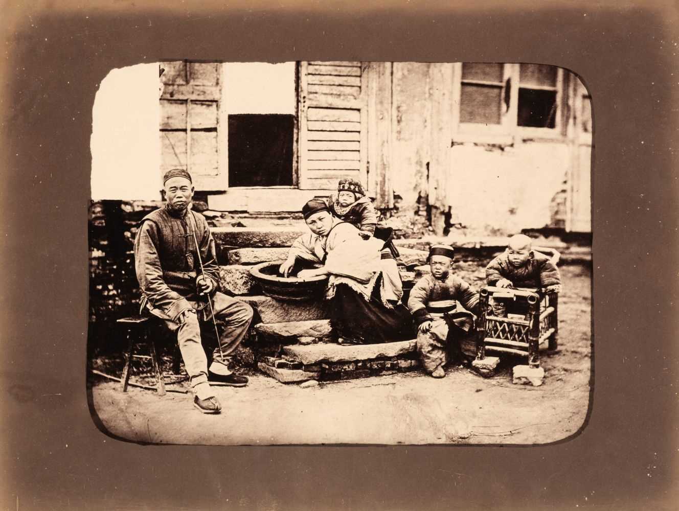 Lot 47 - China. Usual mode of transportation among the Chinese [and] Chinese family, both by William Saunders, c. 1870