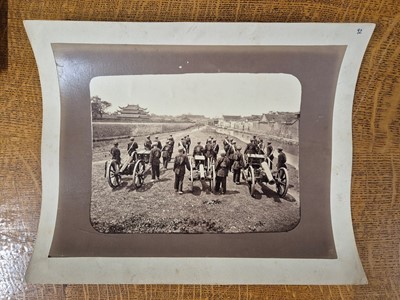 Lot 22 - China. Artillery belonging to the Ningpo Contingent, by Henry Cammidge, albumen print