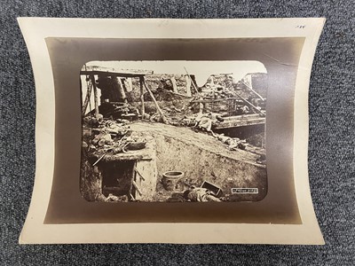 Lot 56 - China. The southwest corner of the North Taku Fort in August 1860, by Felice Beato, c. 1870