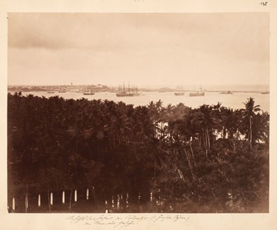 Lot 70 - Ceylon. A group of 7 albumen print photographs of scenes in Ceylon, mainly Colombo, c. 1870