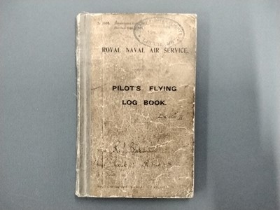Lot 443 - Log Book. Post WWI and Interwar Pilot's Flying Log Book -  Lieutenant R.L. Bateman [?]