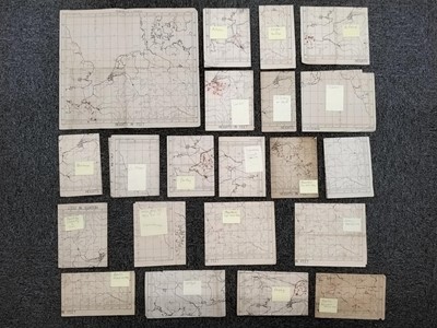 Lot 407 - Airman's Maps. A collection of WWII Royal Canadian Air Force maps