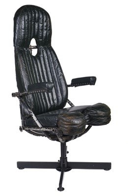 Lot 393 - Wellington Bomber Seat. WWII pilots seat from a Wellington bomber