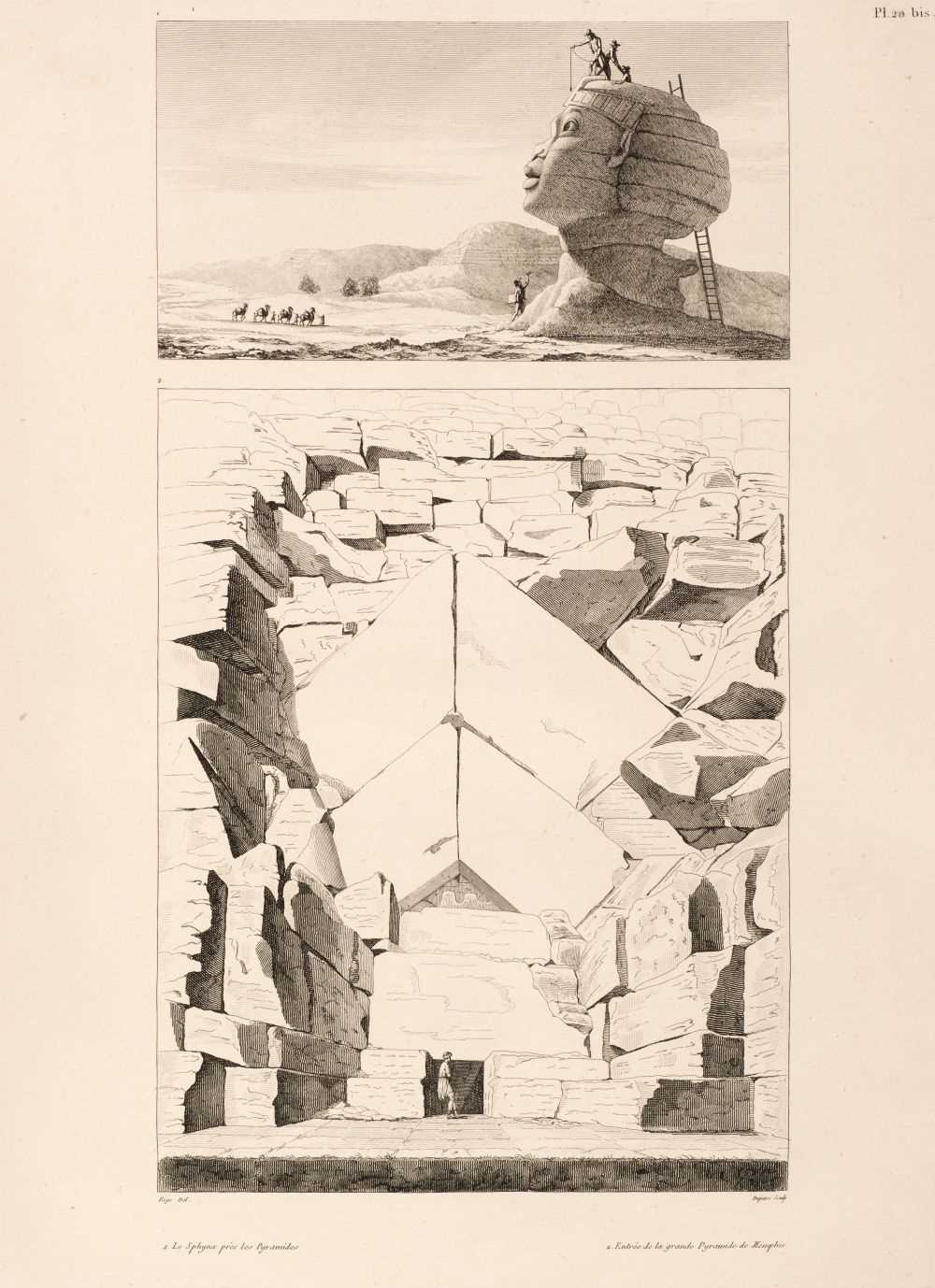 Lot 16 - Denon (Dominique Vivant). Planches du voyage dans la Basse et la Haute Egypte, atlas only, 1829