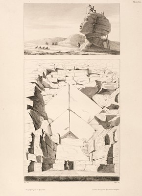 Lot 16 - Denon (Dominique Vivant). Planches du voyage dans la Basse et la Haute Egypte, atlas only, 1829
