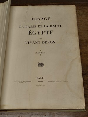 Lot 16 - Denon (Dominique Vivant). Planches du voyage dans la Basse et la Haute Egypte, atlas only, 1829
