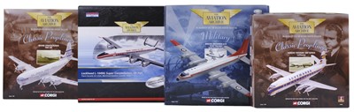 Lot 342 - Corgi Classics. A collection of 42 Propliner diecast model aircraft