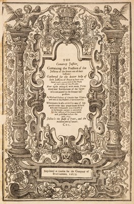 Lot 338 - Dalton (Michael). The Countrey Justice, 1655