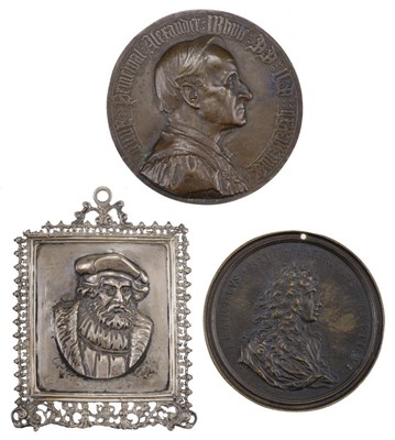 Lot 568 - Soldani-Benzi (Massimiliano, 1656 – 1740). Francesco Redi, 1684, later bronze medal, and 2 others