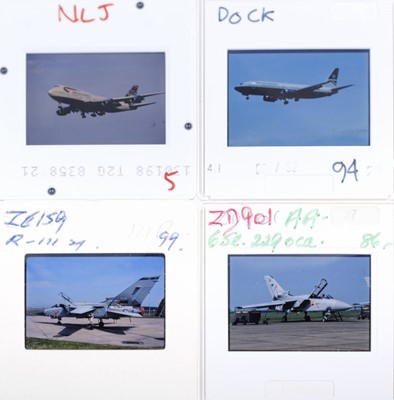 Lot 421 - Aviation Slides. Unsorted collection of military and civil 35 mm colour slides