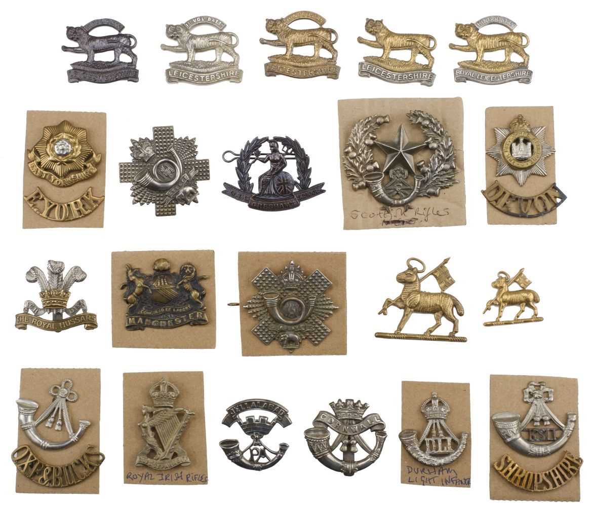 Lot 246 - Cap Badges. A collection of regimental cap badges