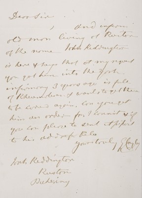 Lot 429 - Cayley (Sir George, 1773-1857).  Autograph Letter Signed, 'G. Cayley', April 4th, 1853