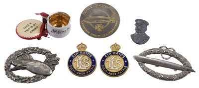 Lot 495 - Airship Badges. WWI German Airship Zeppelin Crew badge
