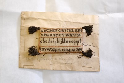 Lot 446 - Miniature. A collection of miniature, sewing, needlework, and miscellaneous items, 18th/19th century
