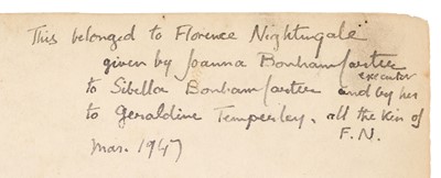Lot 338 - Nightingale (Florence, 1820-1910). Notes on Matters Affecting the Health, Efficiency... 1858