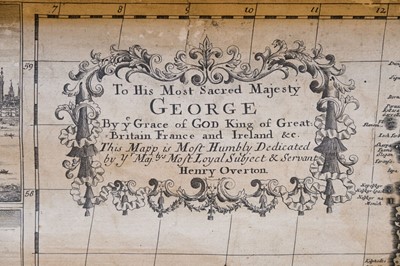 Lot 82 - British Isles. Overton (Henry). A New and Exact Mapp of Great Britain and Ireland ..., 1716