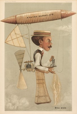 Lot 516 - George Hum. Santos-Dumont Vanity Fair print..., and others