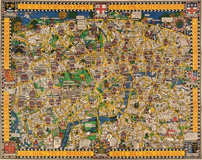 Lot 123 - London. Gill (MacDonald), Wonderground Map of London Town,  circa 1928