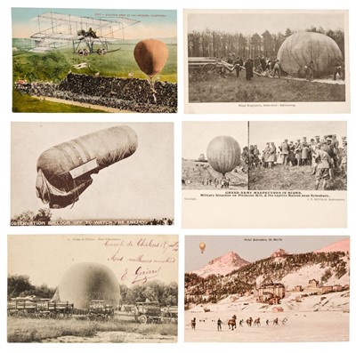 Lot 500 - Aviation. A large collection of ephemera relating to ballooning, airships and kites