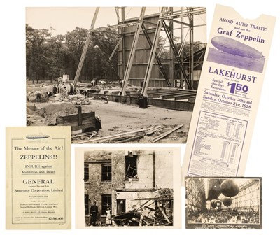 Lot 538 - Zeppelin. A large collection of photographs and ephemera relating to Zeppelin airships