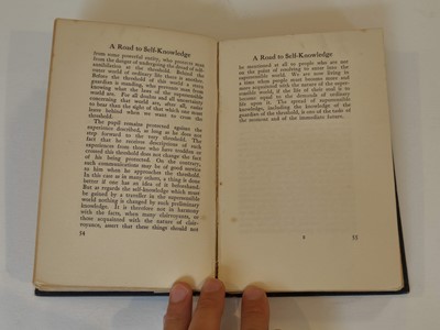 Lot 750 - Steiner (Rudolf, 1861-1925). A Road to Self-Knowledge and the Threshold of the Spiritual World