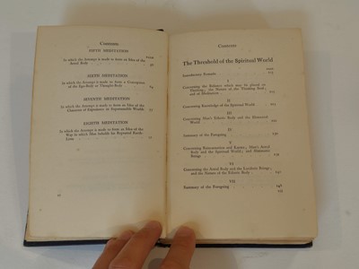 Lot 750 - Steiner (Rudolf, 1861-1925). A Road to Self-Knowledge and the Threshold of the Spiritual World