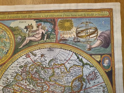 Lot 159 - World. Speed (John), A New and Accurat Map of the World..., 1676