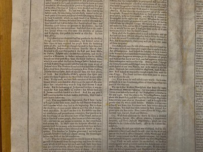 Lot 159 - World. Speed (John), A New and Accurat Map of the World..., 1676