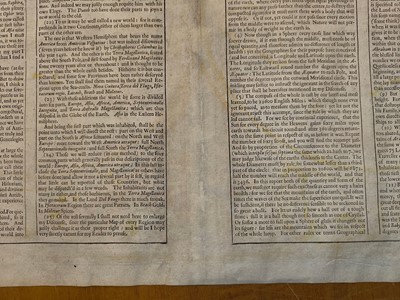 Lot 159 - World. Speed (John), A New and Accurat Map of the World..., 1676
