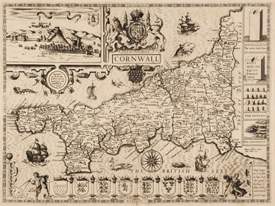 Lot 89 - Cornwall. Speed (J. & Norden J.). Cornwall, 1st edition, John Sudbury & George Humble [1611]