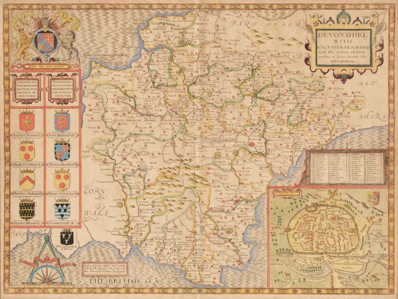 Lot 98 - Devon. Speed (John), Devonshire with Excester Described..., 1676