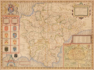 Lot 98 - Devon. Speed (John), Devonshire with Excester Described..., 1676