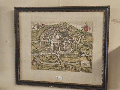 Lot 101 - Exeter. Braun (Georg & Hogenberg Franz), Civitas Exoniae (vulgo Excester)..., circa 1617