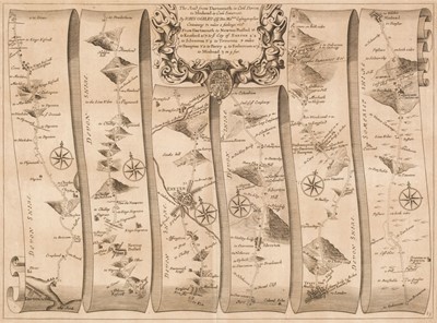 Lot 133 - Ogilby (John). The Road from Dartmouth in Com. Devon to Minhead in Com. Somerset..., circa 169
