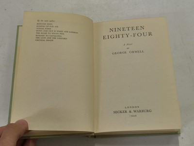Lot 883 - Orwell (George). Nineteen Eighty-Four, 1st edition, London: Secker & Warburg, 1949