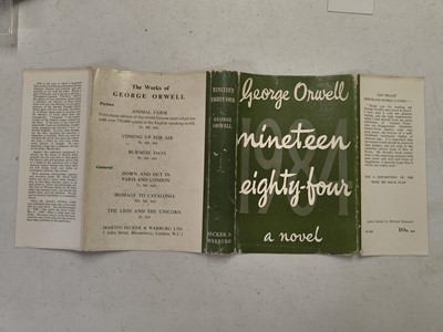 Lot 883 - Orwell (George). Nineteen Eighty-Four, 1st edition, London: Secker & Warburg, 1949
