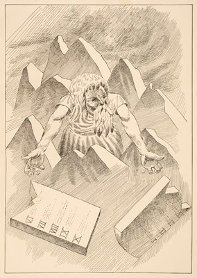 Lot 619 - Spencer (Gilbert, 1892-1979). The Ten Commandments, Stanford Dingley: The Mill House Press, 1934