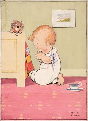 Lot 555 - Cooper (Phyllis, 1895-1988). I Hope You Are Feeling Quite Alright, gouache on paper