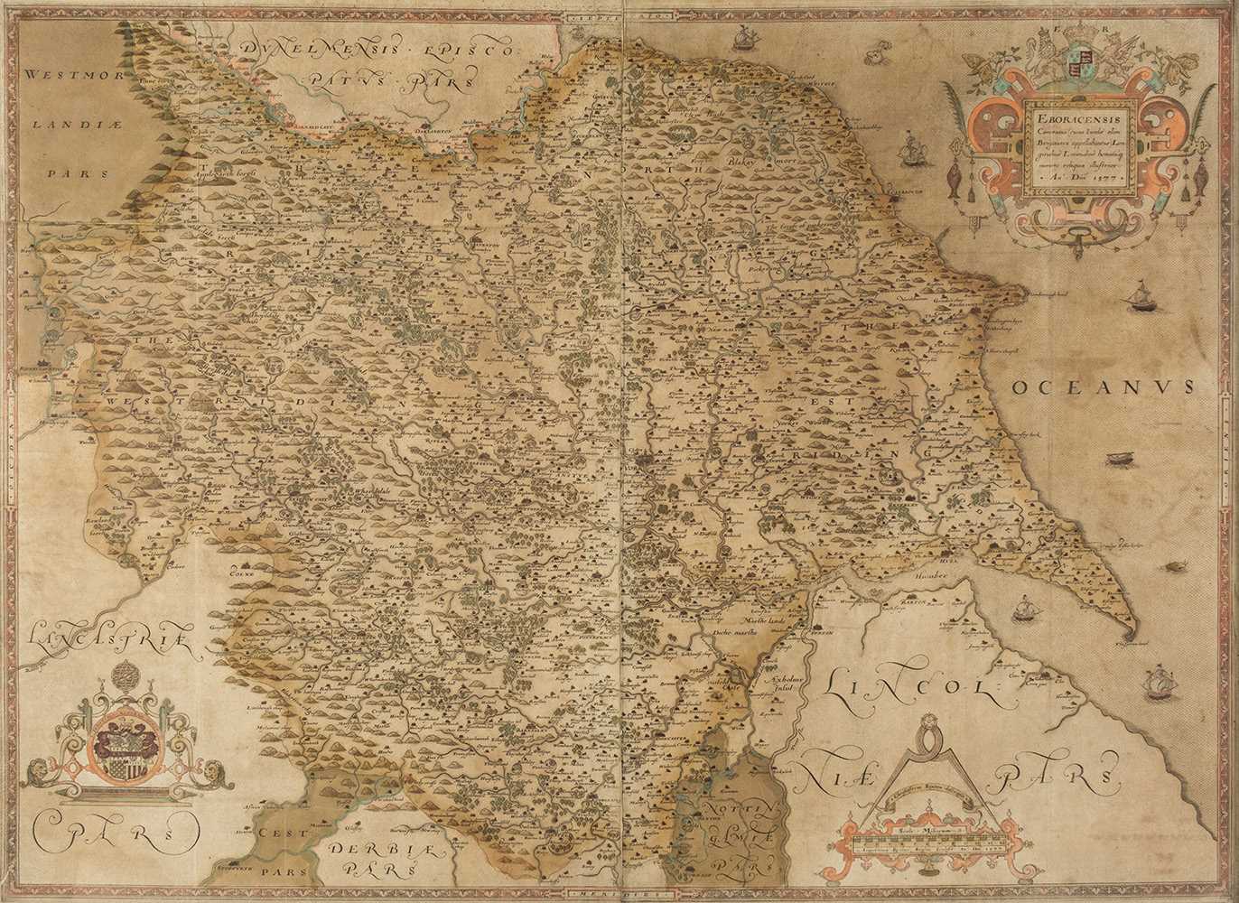 Lot 162 - Yorkshire. Saxton (Christopher), Eboracensis comitatus ..., [1579]