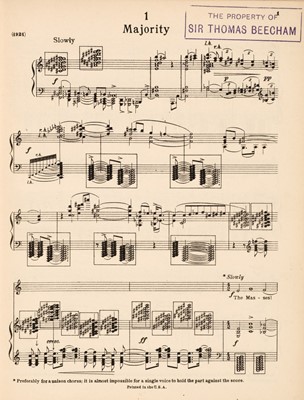 Lot 422 - Ives (Charles Edward). 114 Songs, 1922