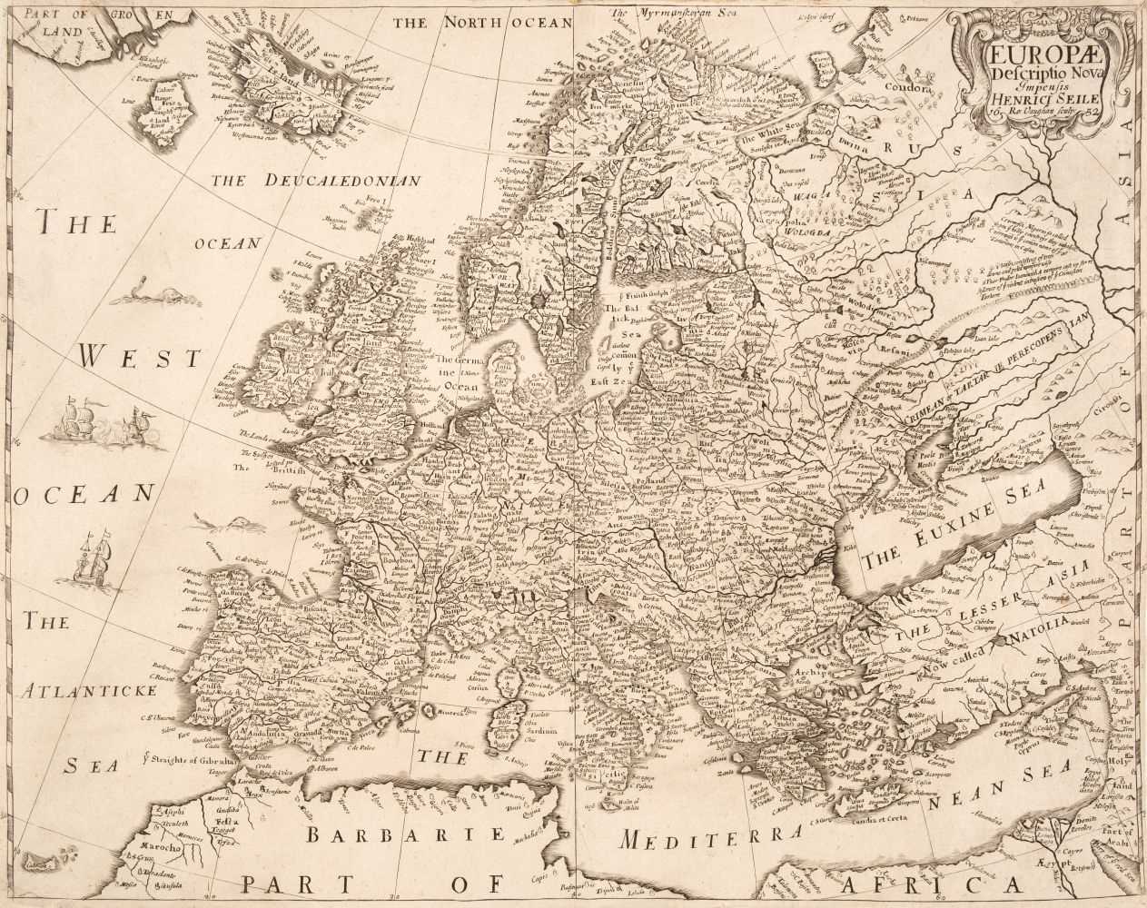 Lot 112 - Heylyn (Peter). Europae Descriptio..., Africae Descriptio..., & Asiae Descriptio..., 1652 or later
