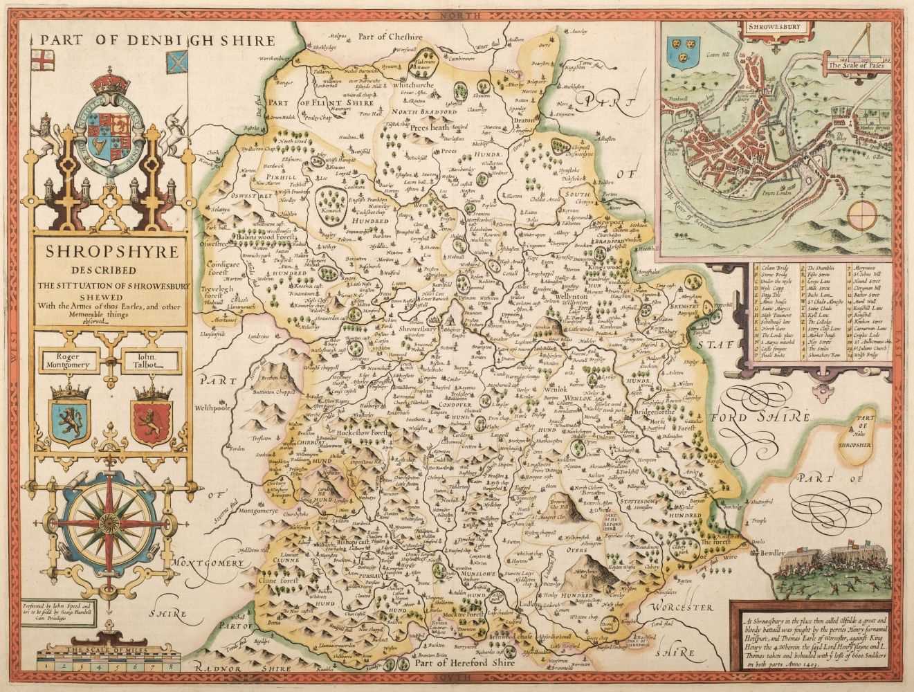 Lot 144 - Shropshire. Speed (John), Shropshire described..., 1616