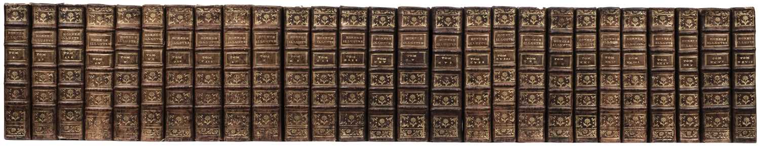 Lot 79 - Auvigny (Jean du Castre d'). Les vies des hommes illustres de la France..., 27 vols., 1739-75