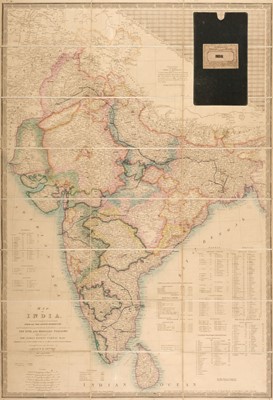 Lot 114 - India. Wyld (James), Map of India Constructed with great care and research..., circa 1852