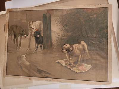 Lot 163 - Aldin (Cecil Charles Windsor, 1870-1935). The Start and the Finish of the Derby, 1923