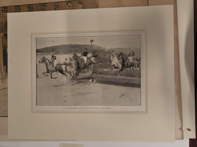 Lot 163 - Aldin (Cecil Charles Windsor, 1870-1935). The Start and the Finish of the Derby, 1923