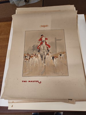 Lot 163 - Aldin (Cecil Charles Windsor, 1870-1935). The Start and the Finish of the Derby, 1923