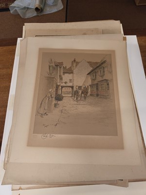 Lot 163 - Aldin (Cecil Charles Windsor, 1870-1935). The Start and the Finish of the Derby, 1923