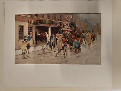 Lot 163 - Aldin (Cecil Charles Windsor, 1870-1935). The Start and the Finish of the Derby, 1923